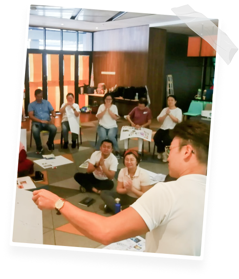 Dhennver with workshop participants